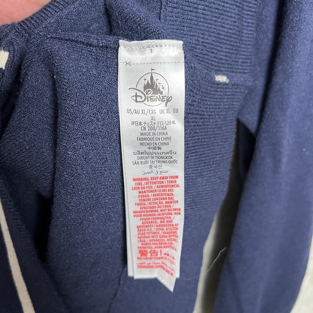 Disney Pluto Pup Cardigan Sweater Men's XL Our Universe 95th Anniversary Blue - Picture 7 of 8